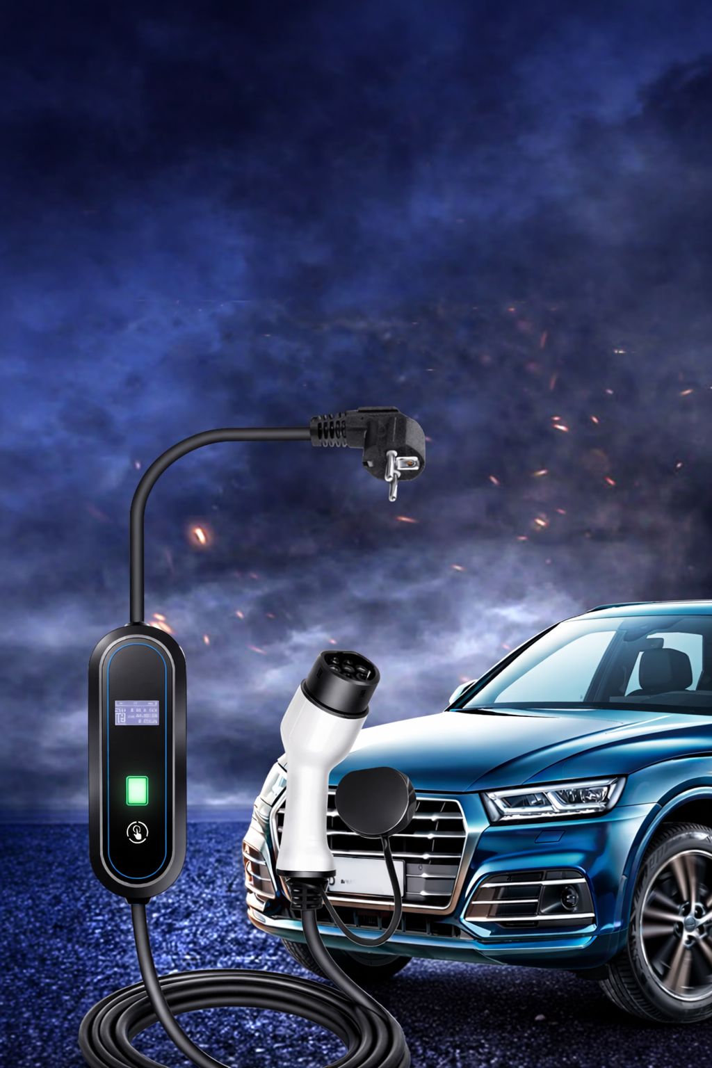 Chargeur portable Type 2 16A prise 230V IP55 3,5 kW