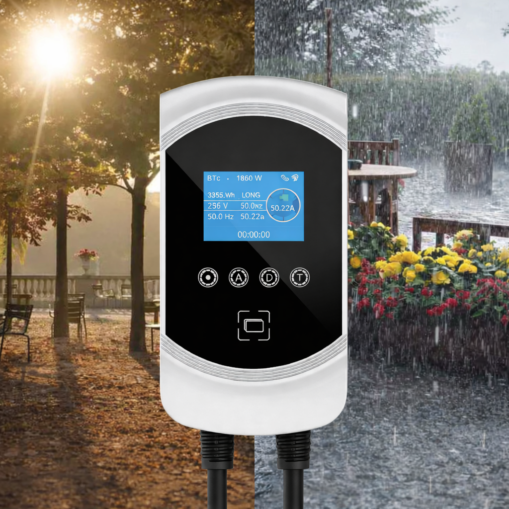 Borne recharge Type 2 mono/triphasé IP65 7,4–22 kW