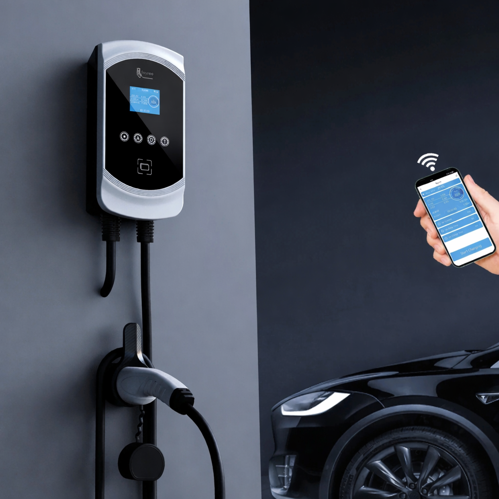 Borne recharge Type 2 mono/triphasé IP65 7,4–22 kW