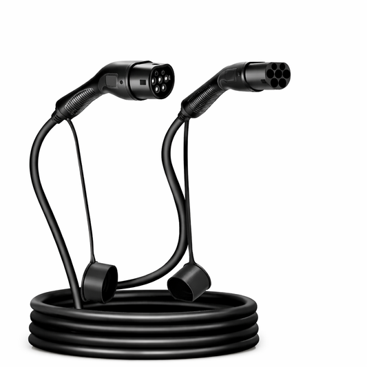 Câble de recharge Type 2 monophasé et triphasé 7,4 kW / 11 kW / 22 kW – IP55