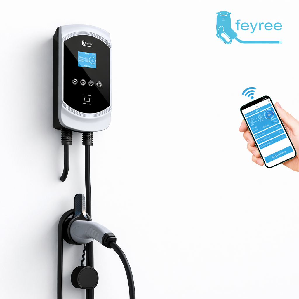 Borne de recharge Type 2 monophasée et triphasée 7,4 kW / 11 kW / 22 kW – IP65